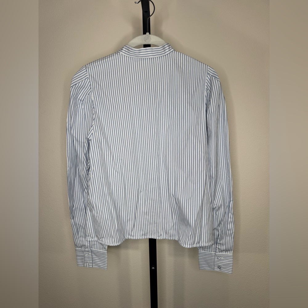 MADEWELL Puff-Sleeve Button-Up Long Sleeve Shirt - size Small - Picture 9 of 9